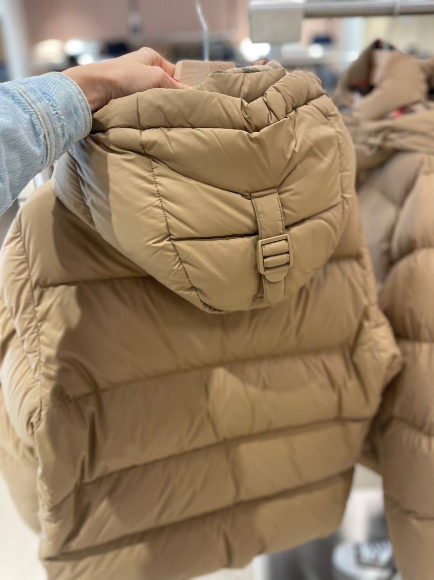 BURBERRY Down jacket side view - Men's luxury Clothes
