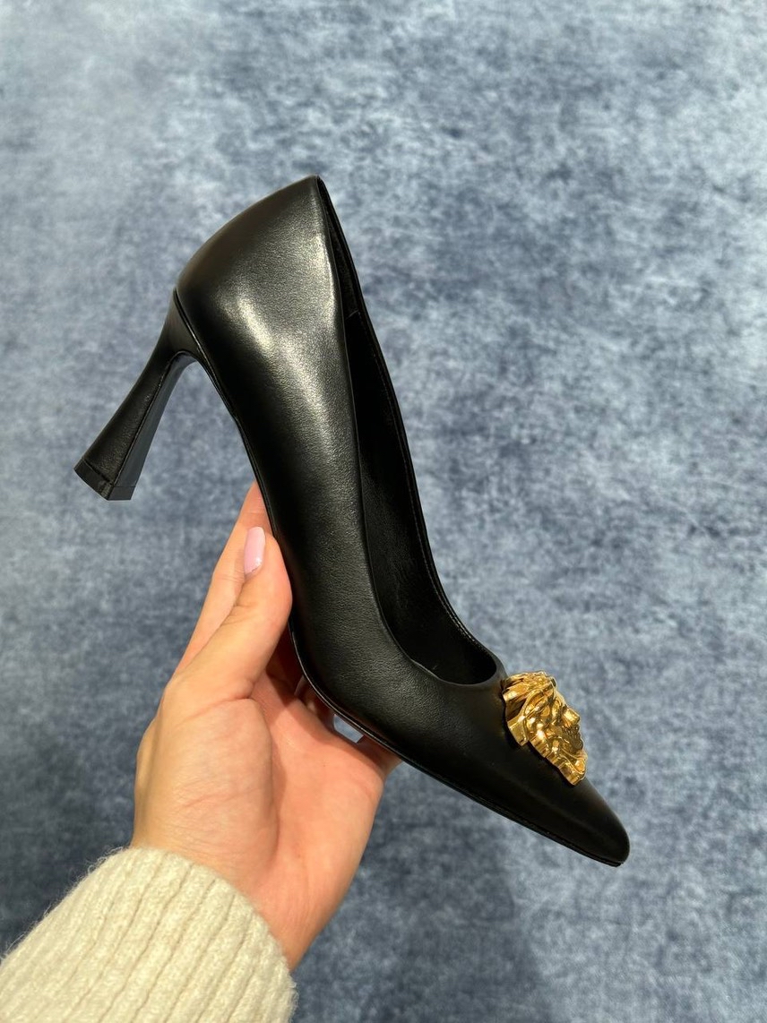 VERSACE Pumps side view - Women's luxury Shoes