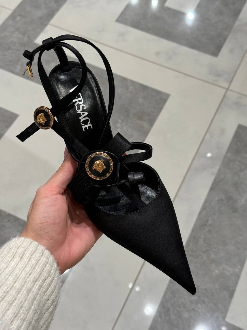 VERSACE Sandals side view - Women's luxury Shoes