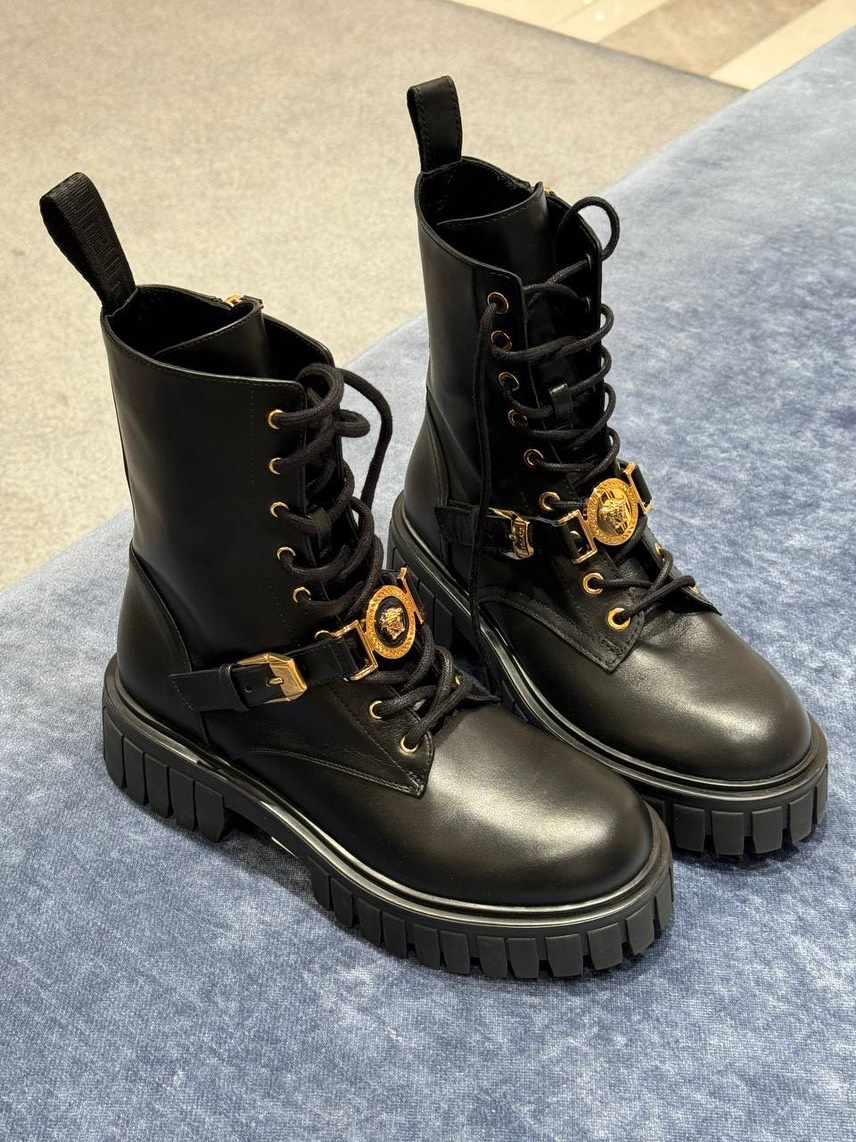 VERSACE Boots front view - Women's luxury Shoes