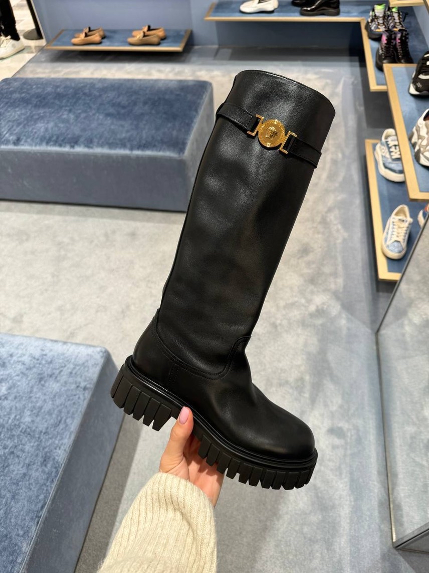 VERSACE Boots front view - Women's luxury Shoes