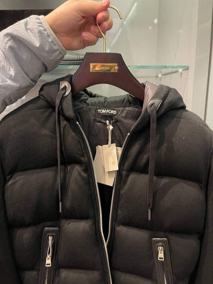 TOM FORD Down jacket side view - Men's luxury Clothes