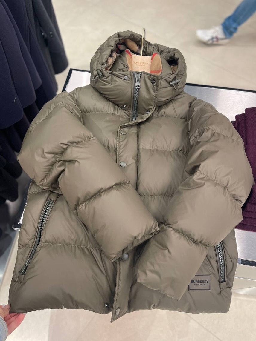 BURBERRY Down jacket front view - Men's luxury Clothes