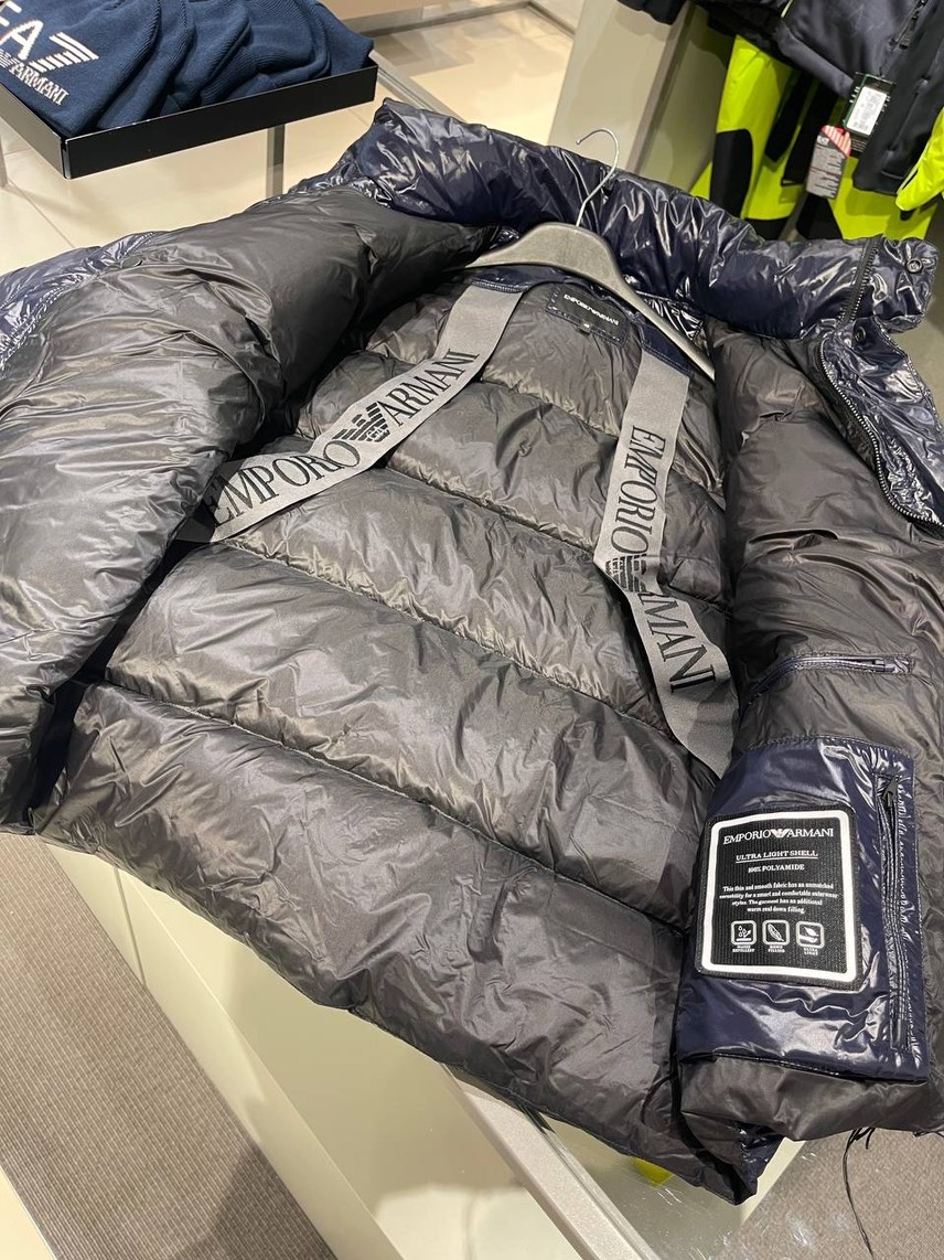 ARMANI EXCHANGE Down jacket side view - Men's luxury Clothes