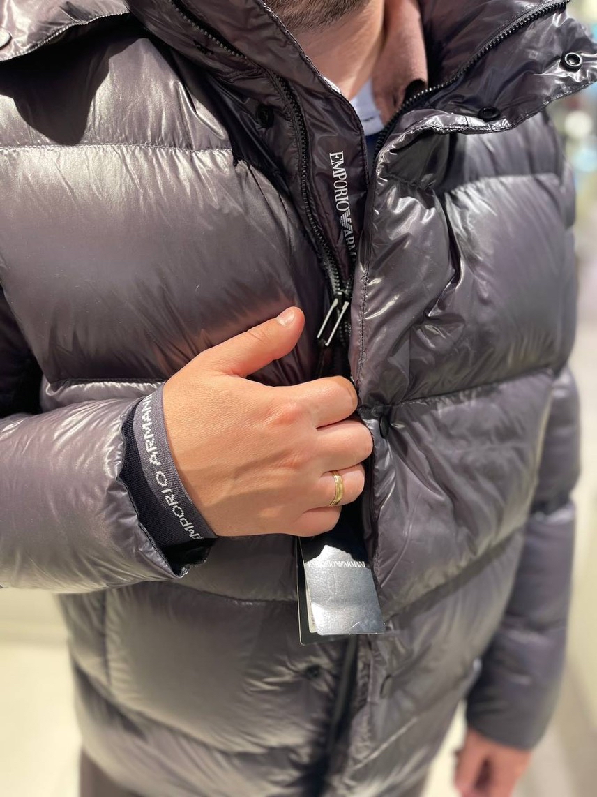 ARMANI EXCHANGE Down jacket side view - Men's luxury Clothes