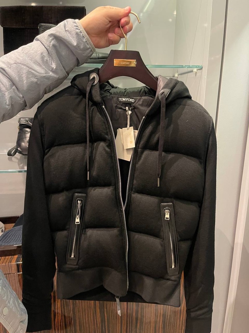 TOM FORD Down jacket front view - Men's luxury Clothes