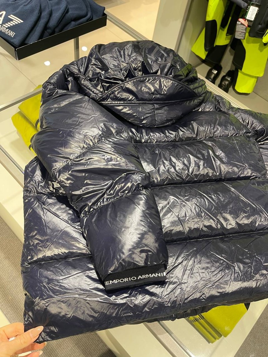 ARMANI EXCHANGE Down jacket side view - Men's luxury Clothes