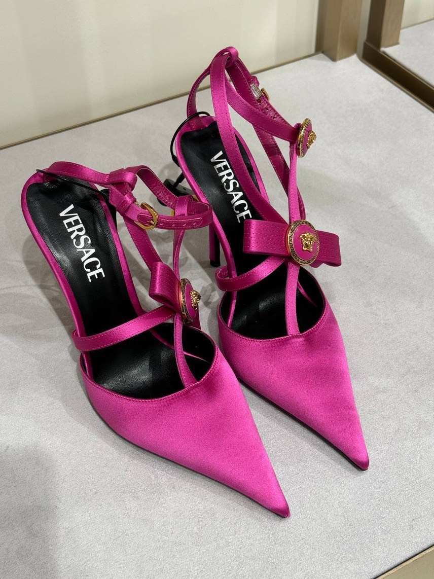VERSACE Sandals side view - Women's luxury Shoes