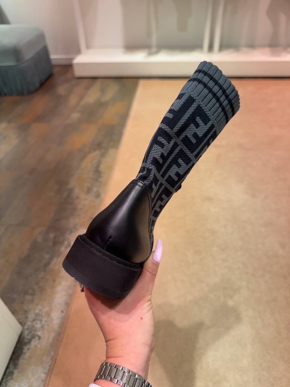 FENDI Boots side view - Women's luxury Shoes