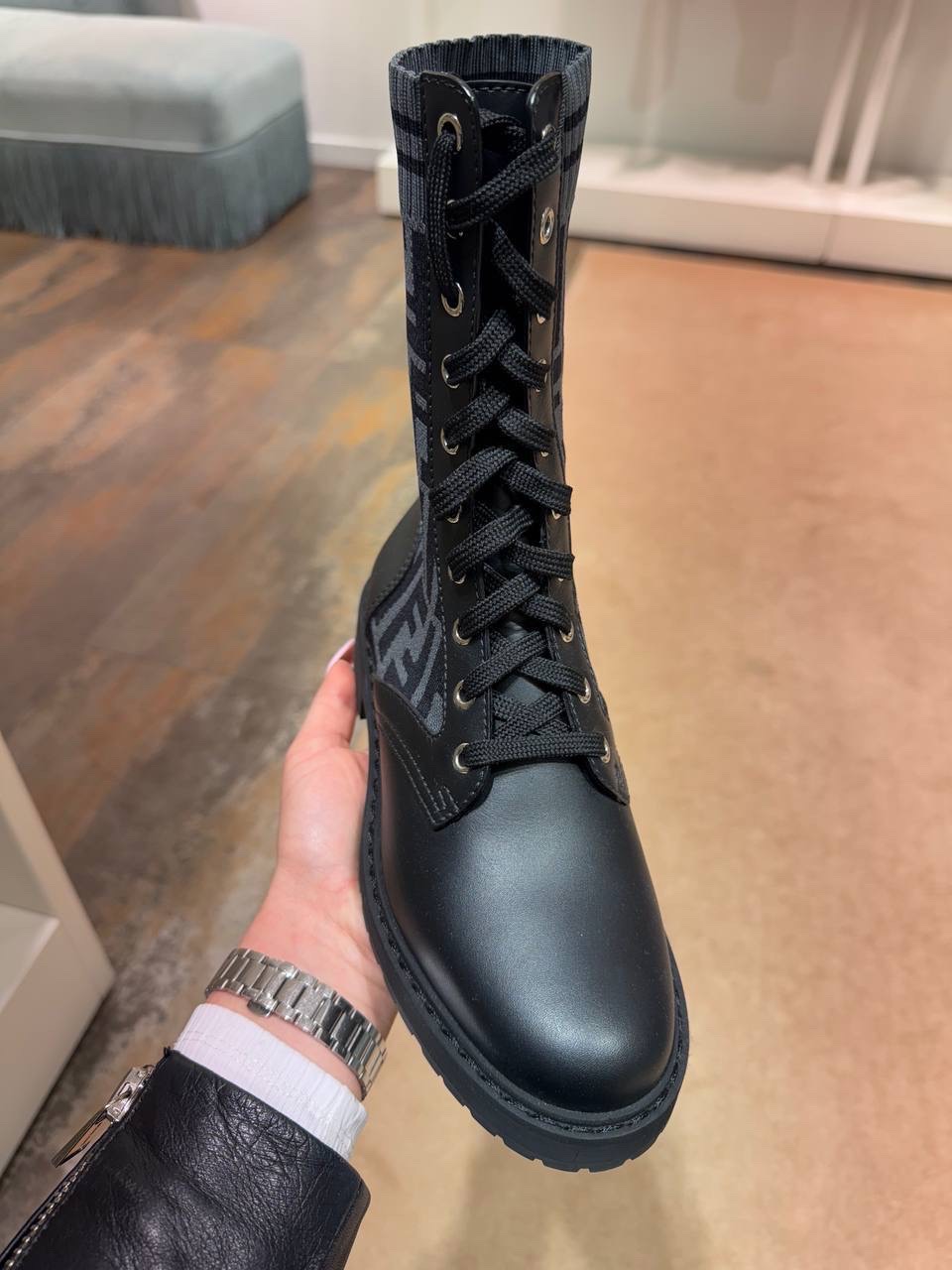 FENDI Boots side view - Women's luxury Shoes