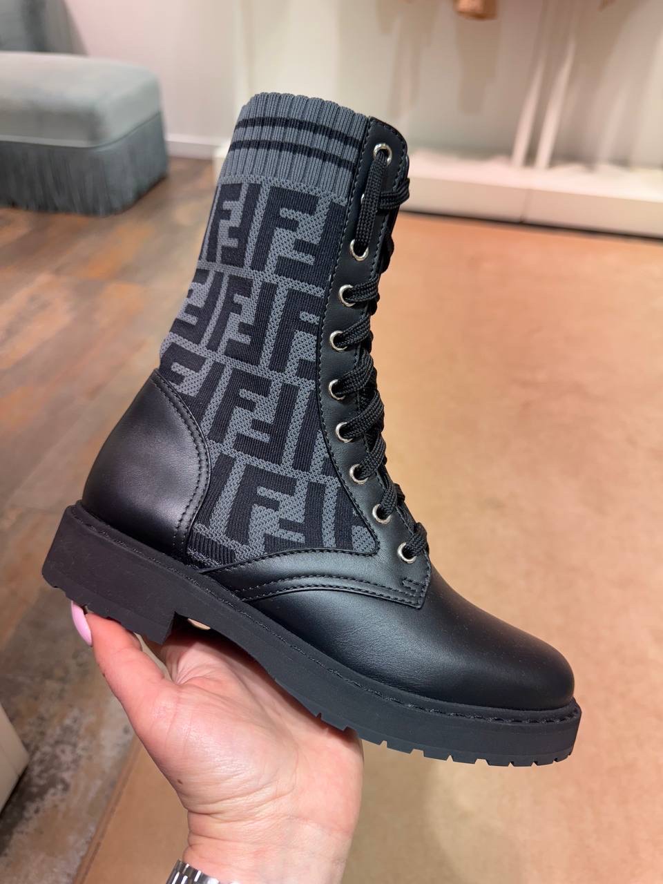 FENDI Boots front view - Women's luxury Shoes