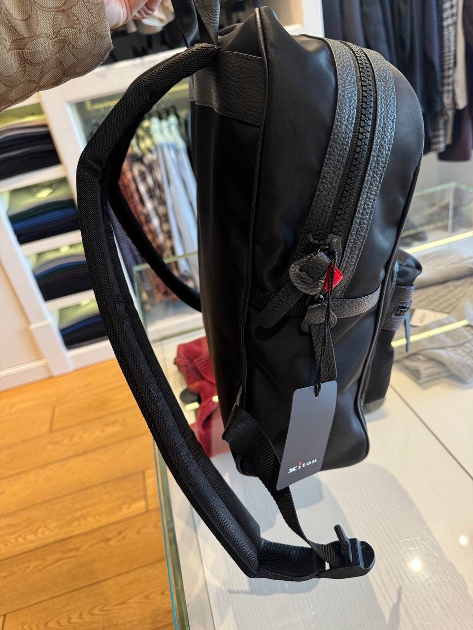 KITON Backpack side view - Men's luxury Bags