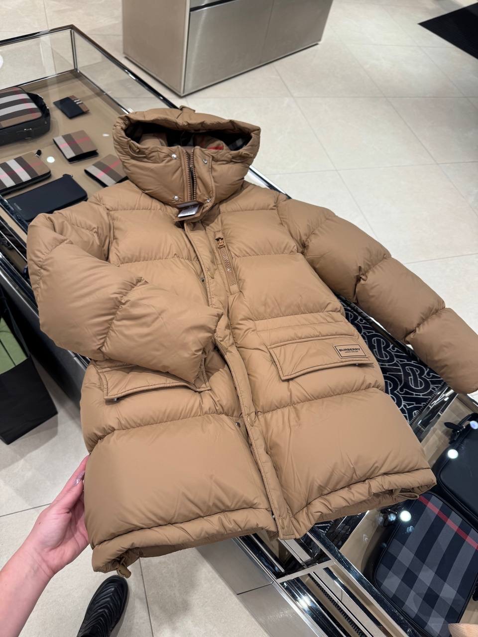 BURBERRY Down jacket front view - Men's luxury Clothes