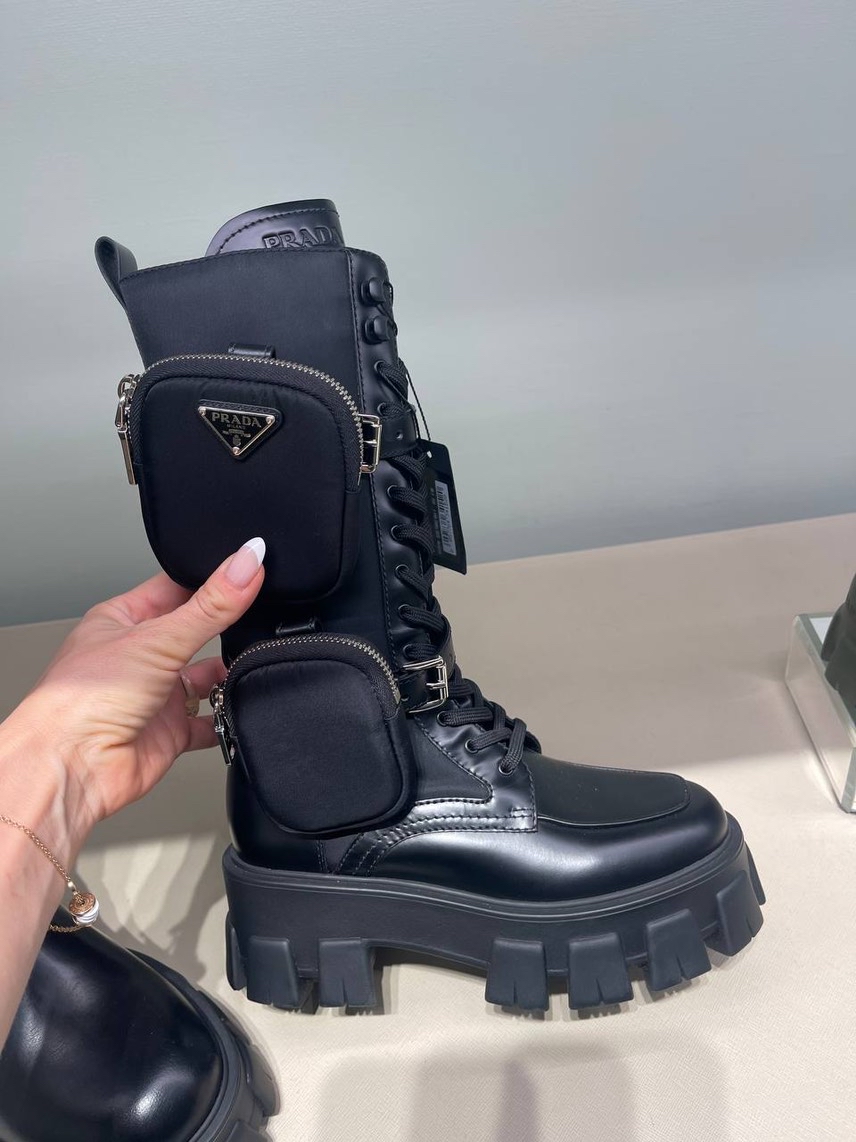 PRADA Boots front view - Women's luxury Shoes