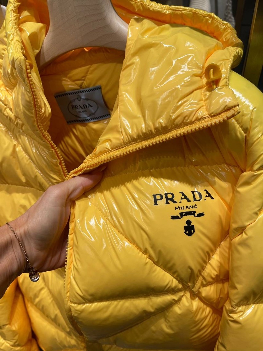 PRADA Down jacket side view - Women's luxury Clothes