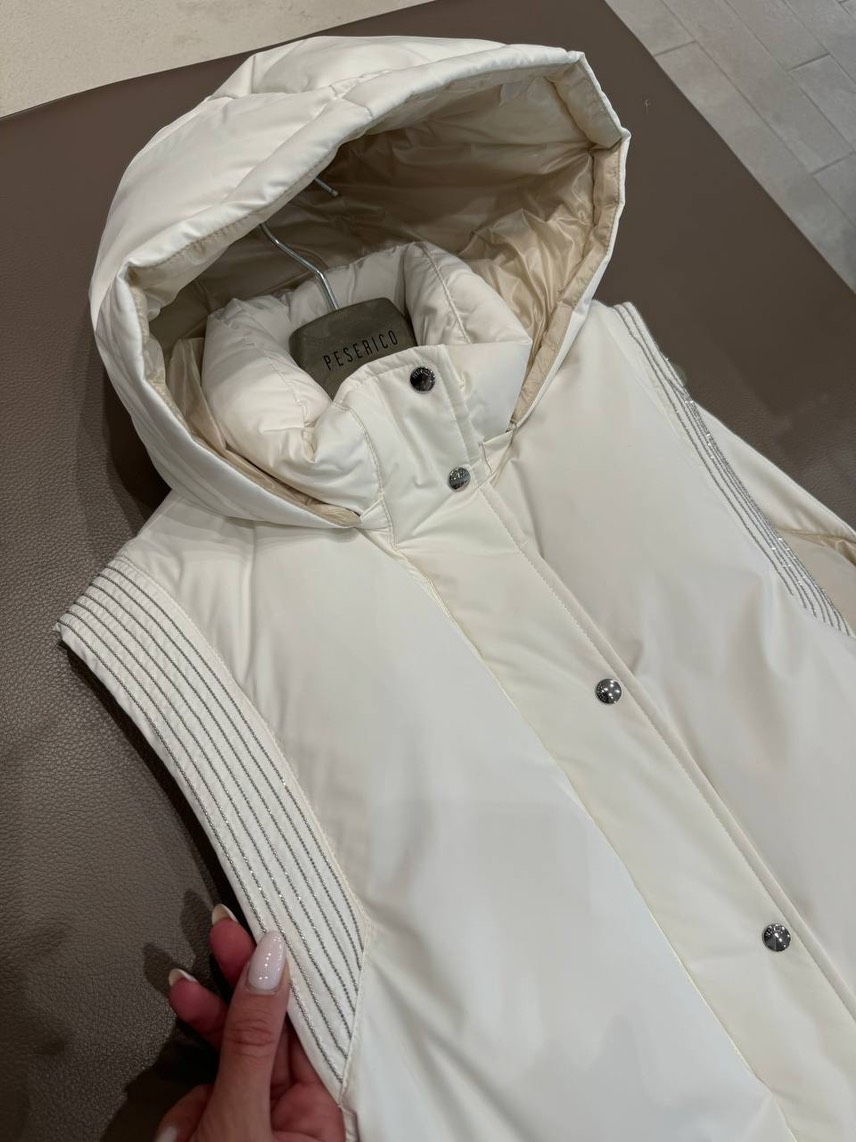 PESERICO Gilets side view - Women's luxury Clothes