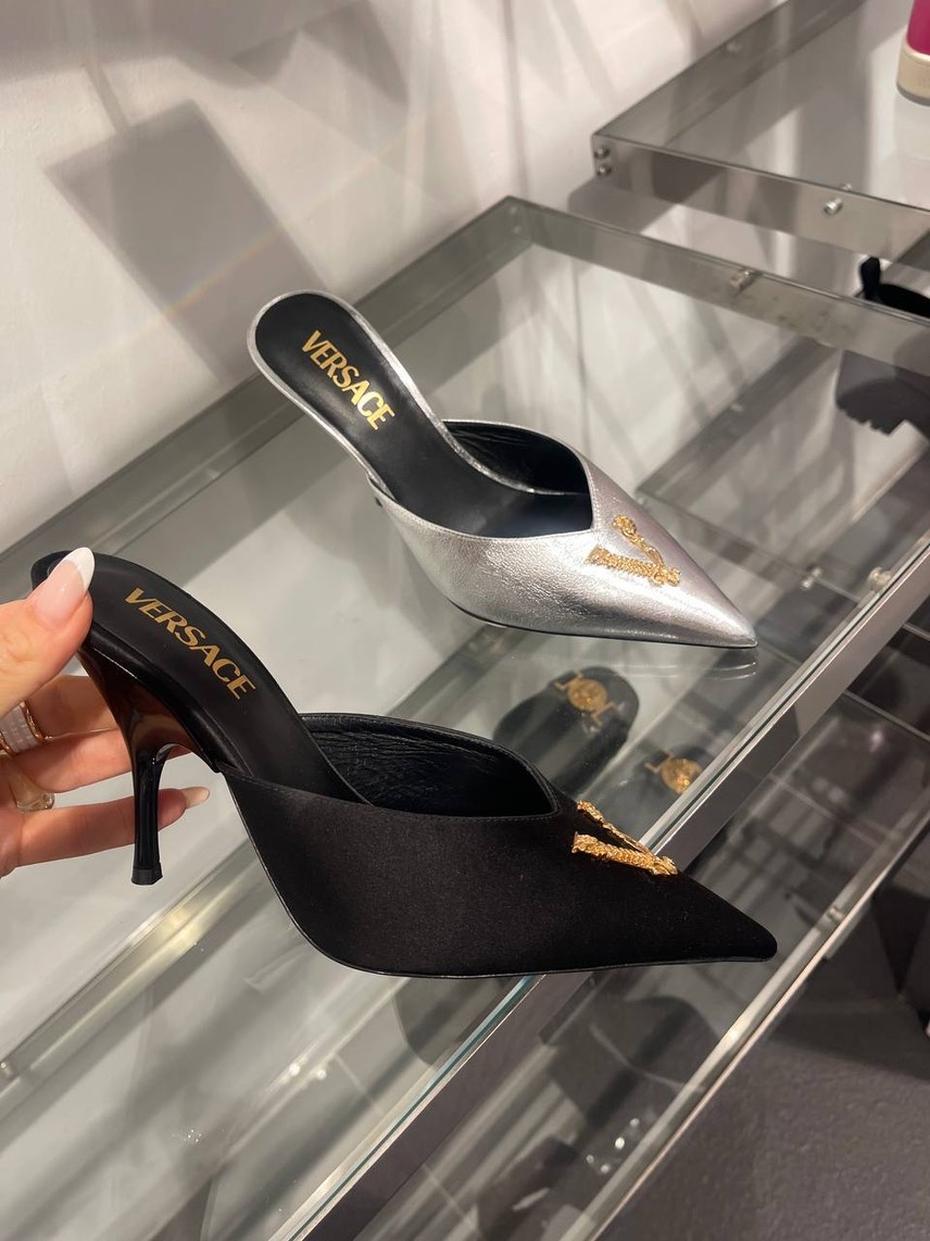 VERSACE Sandals side view - Women's luxury Shoes