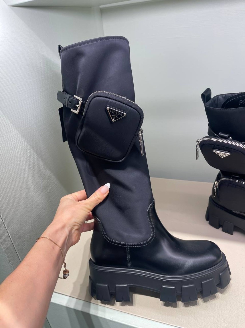 PRADA Boots front view - Women's luxury Shoes