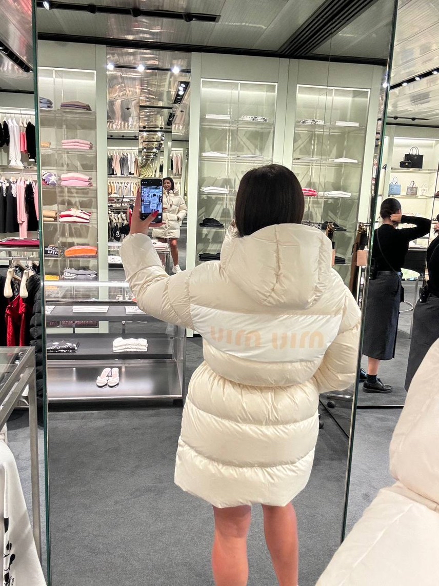 MIU MIU Down jacket side view - Women's luxury Clothes