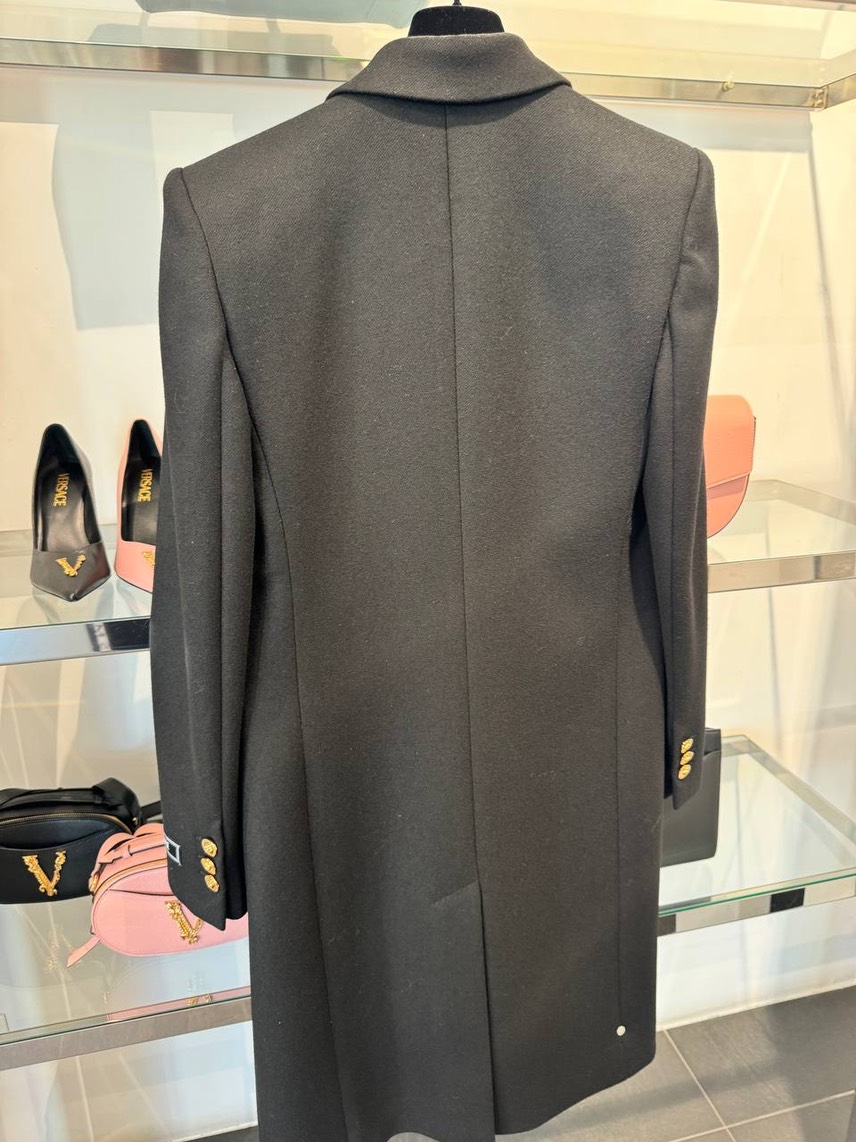 VERSACE Coats side view - Women's luxury Clothes
