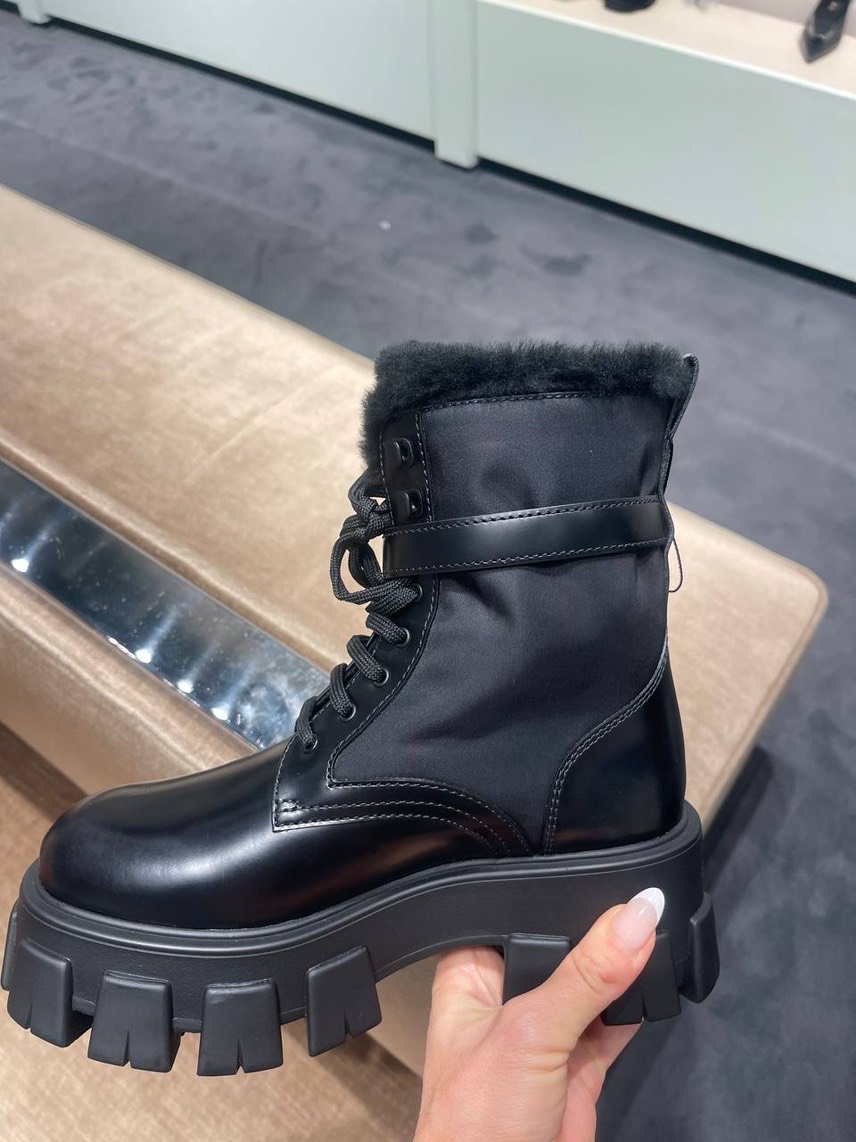 PRADA Boots side view - Women's luxury Shoes