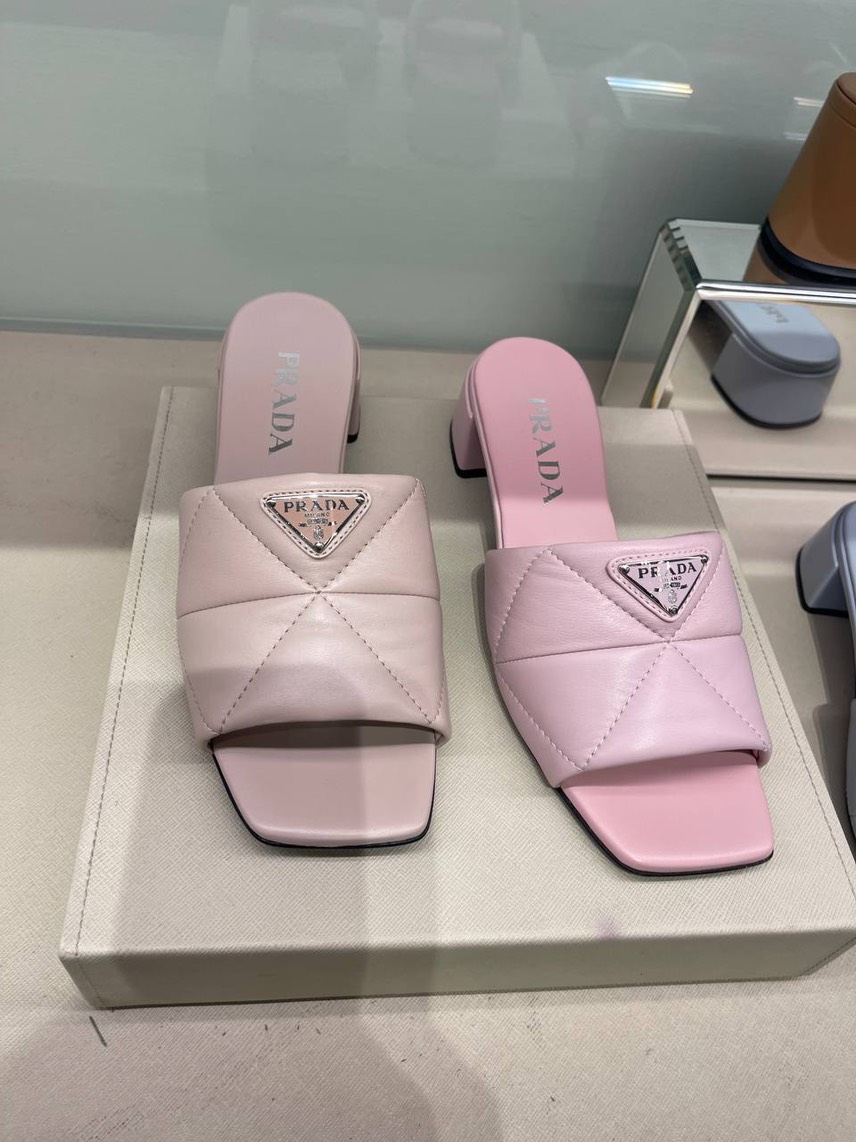 PRADA Slides front view - Women's luxury Shoes