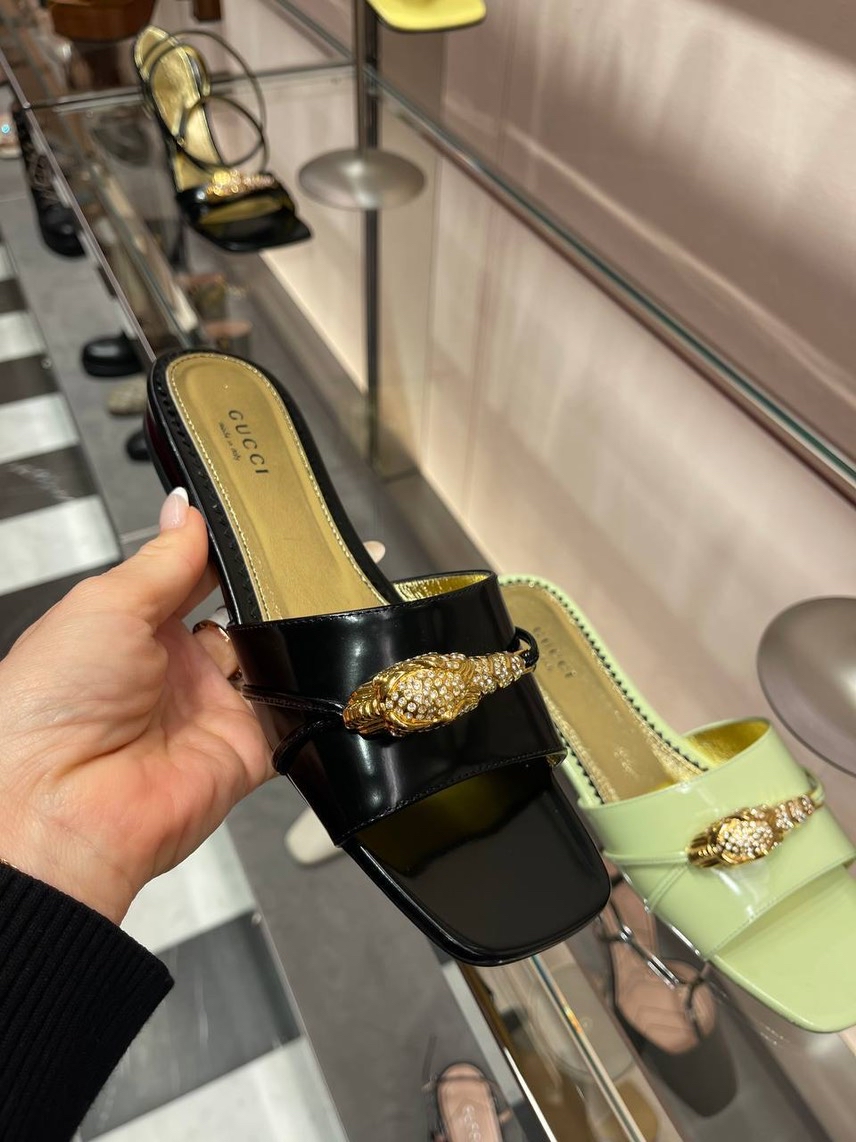 GUCCI Slides side view - Women's luxury Shoes