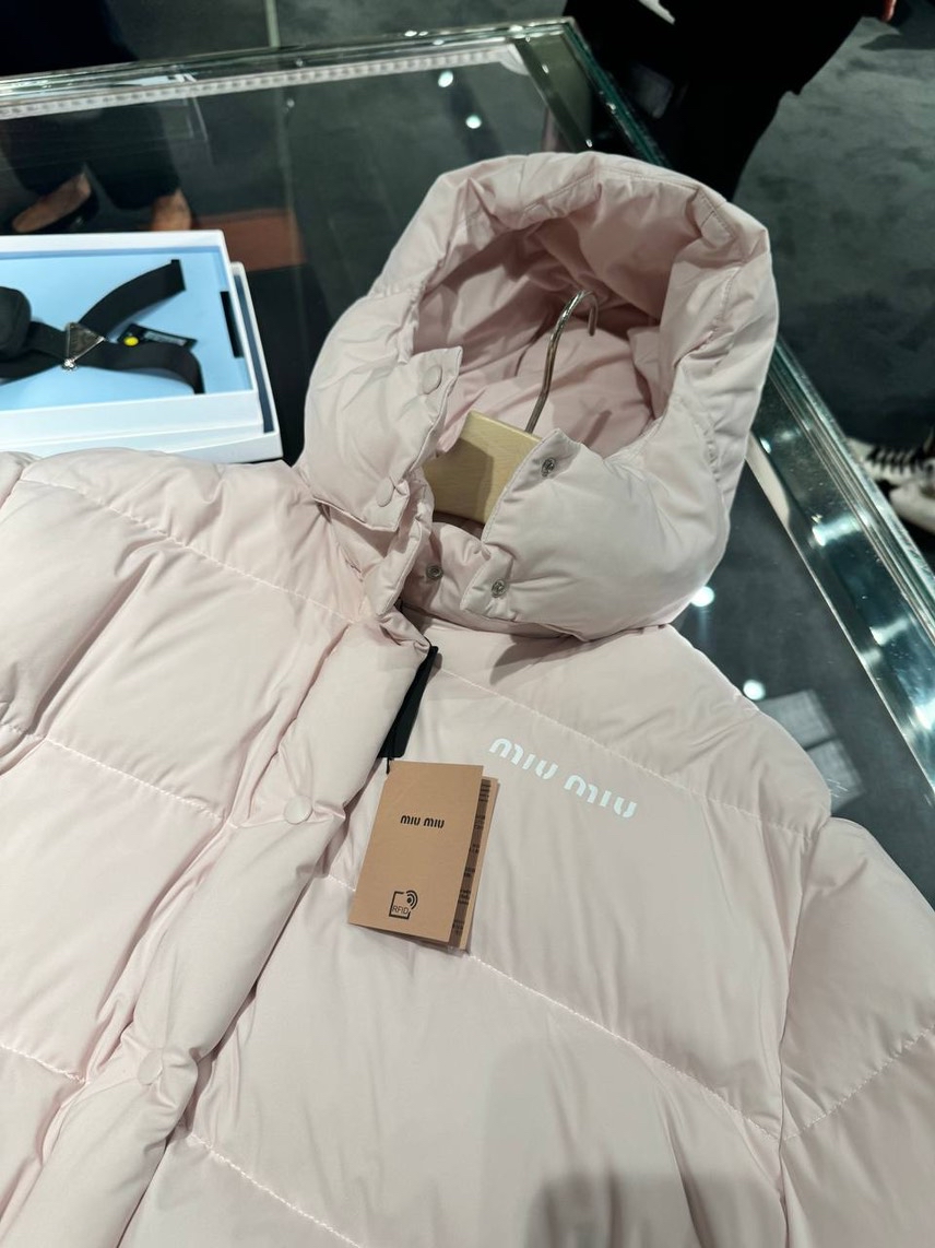 MIU MIU Down jacket side view - Women's luxury Clothes