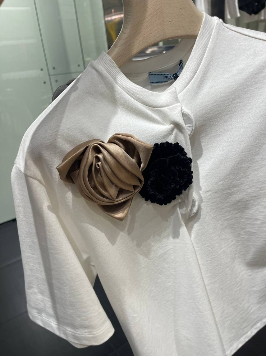 PRADA T-shirt and Polo side view - Women's luxury Clothes