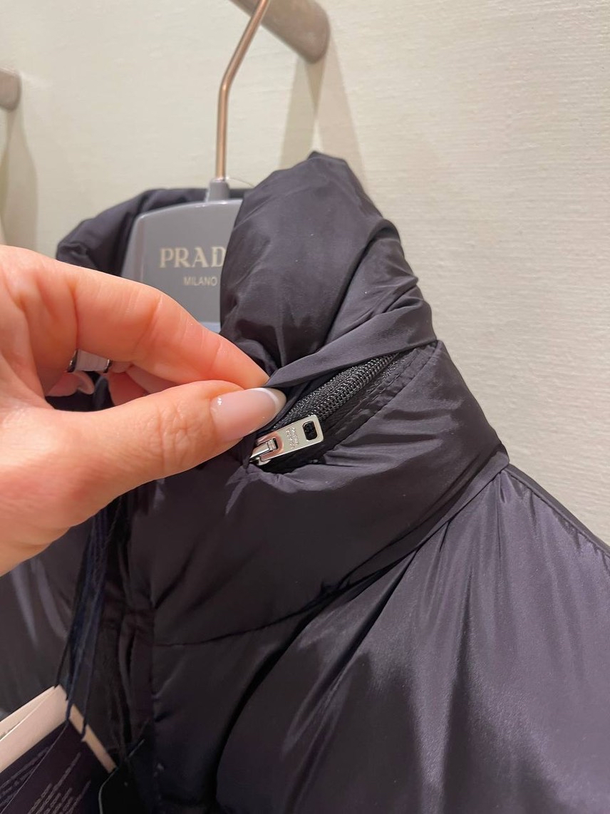PRADA Down jacket side view - Women's luxury Clothes
