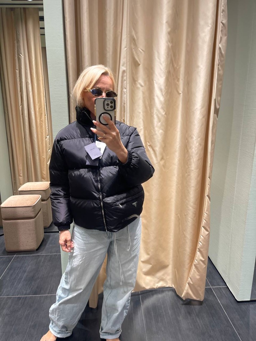 PRADA Down jacket side view - Women's luxury Clothes