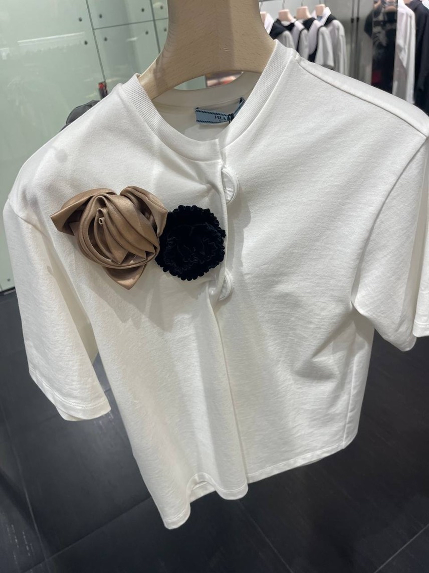 PRADA T-shirt and Polo front view - Women's luxury Clothes