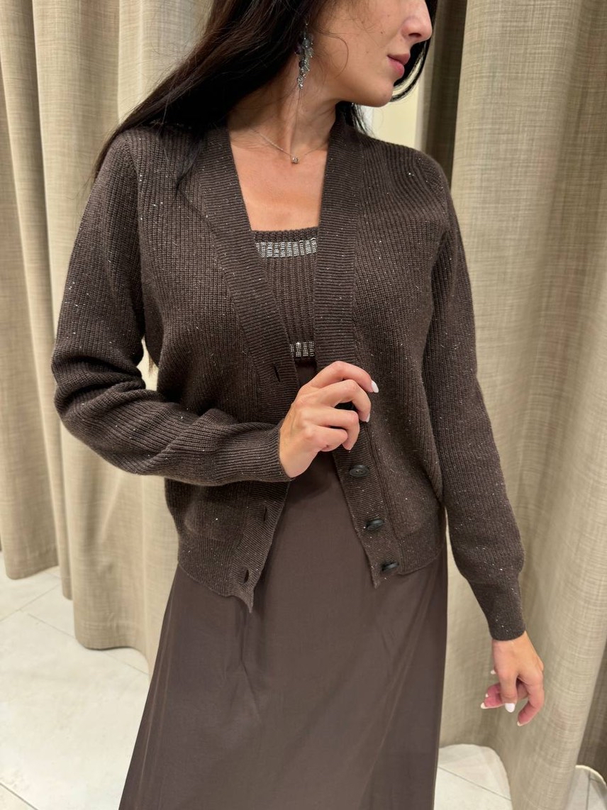 PESERICO Cardigans front view - Women's luxury Clothes