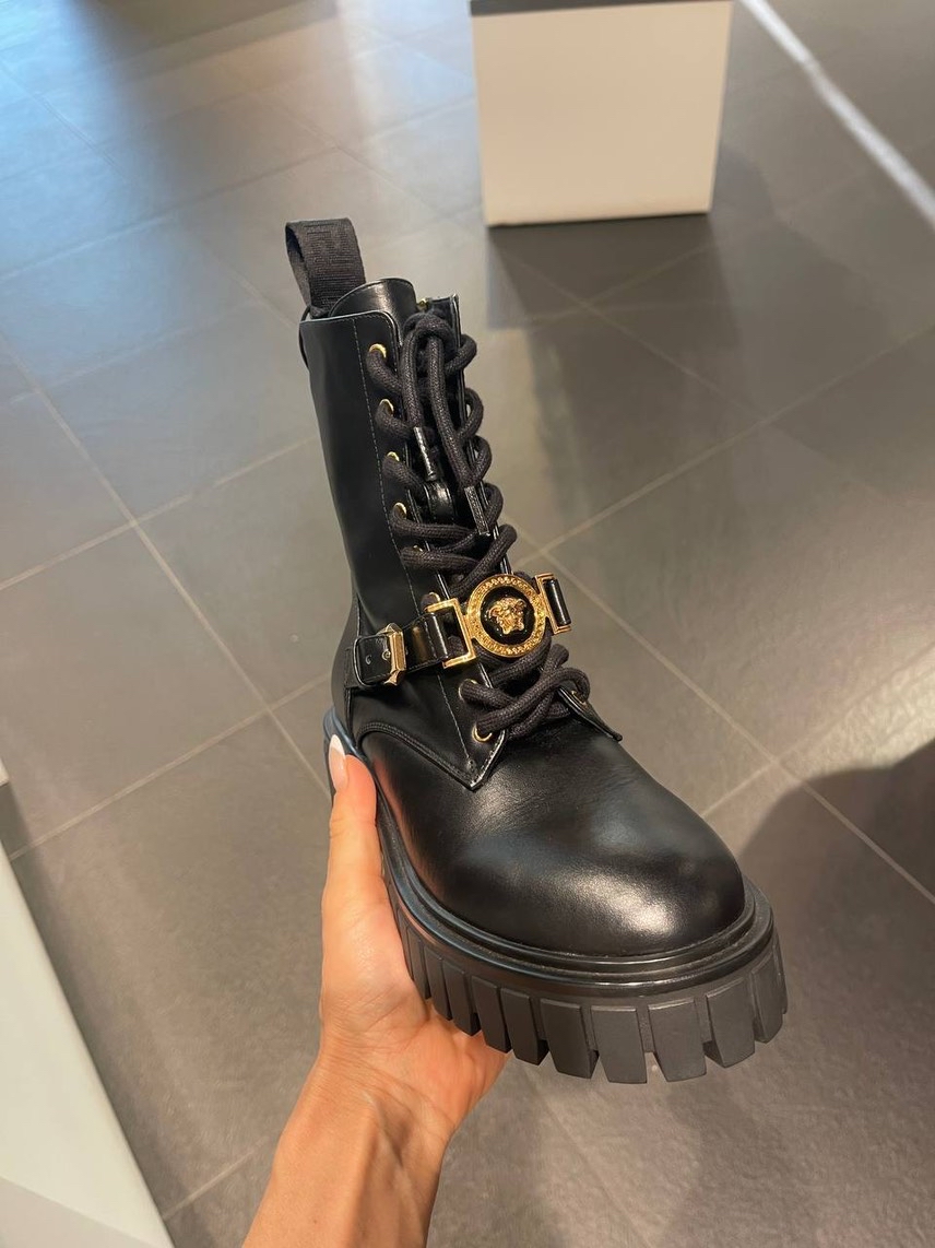 VERSACE Boots side view - Women's luxury Shoes