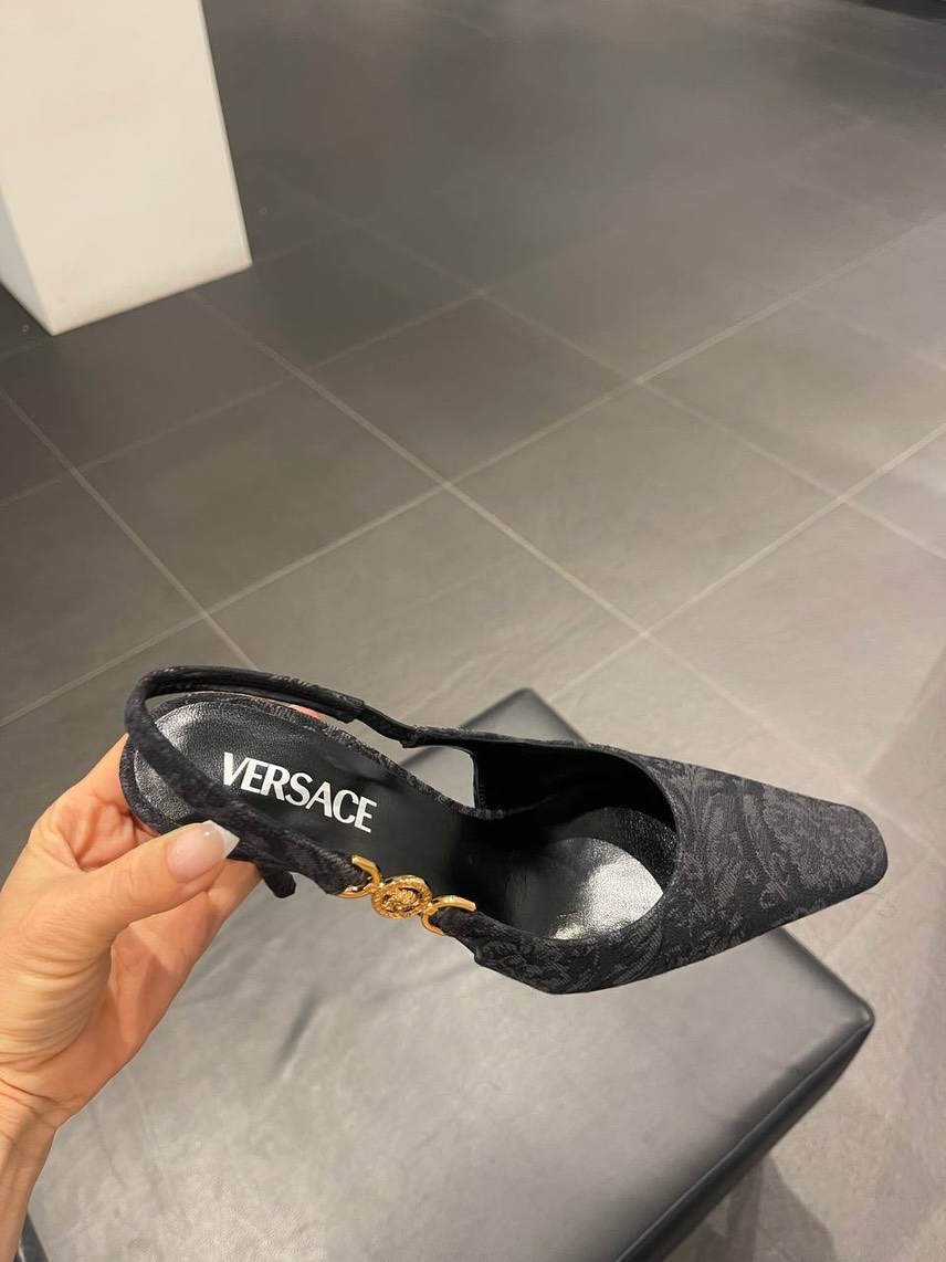 VERSACE Sandals side view - Women's luxury Shoes