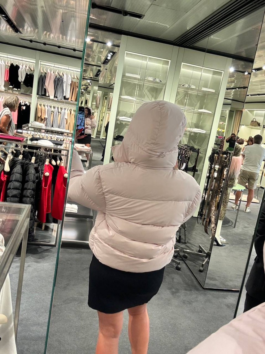 MIU MIU Down jacket side view - Women's luxury Clothes