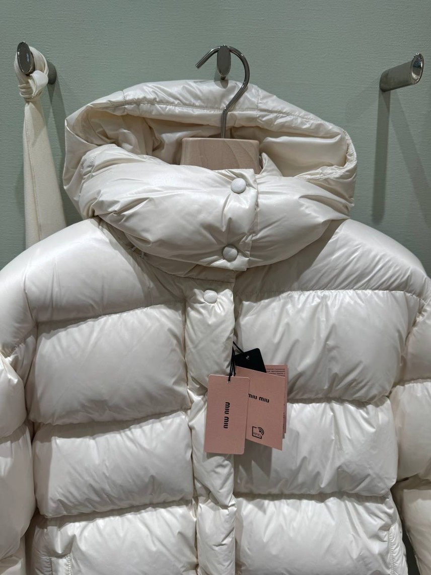 MIU MIU Down jacket side view - Women's luxury Clothes