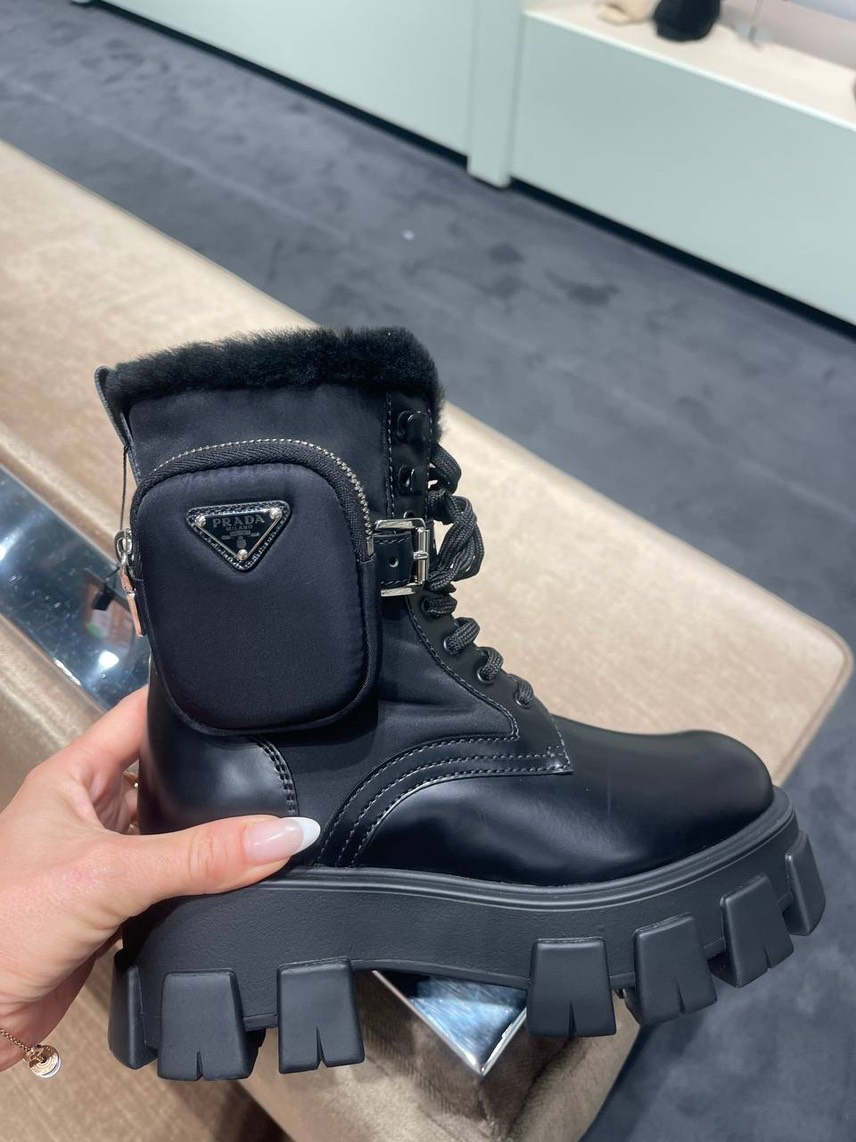 PRADA Boots front view - Women's luxury Shoes