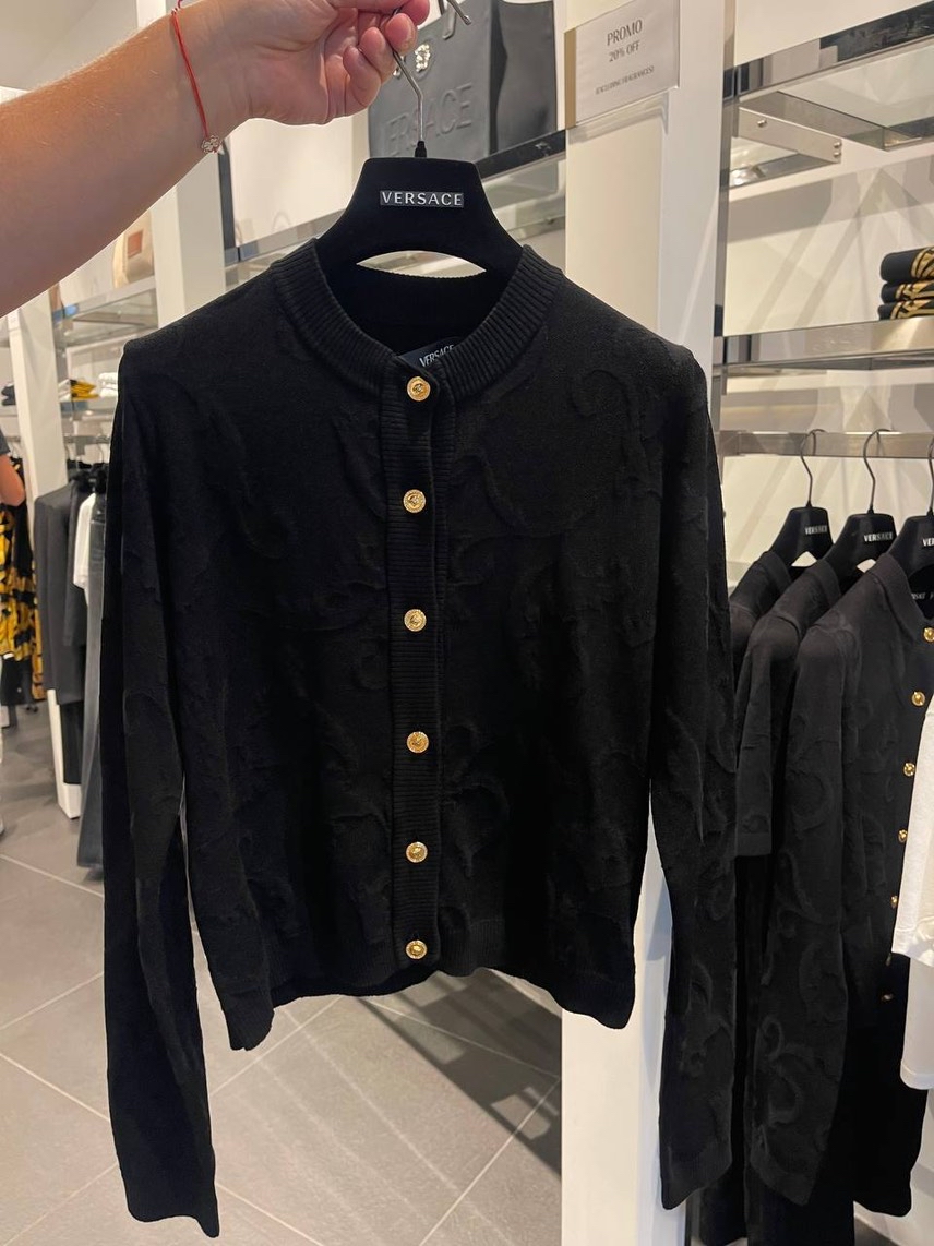 VERSACE Cardigans side view - Women's luxury Clothes