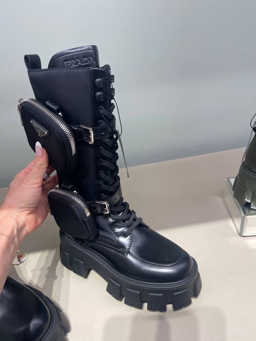 PRADA Boots side view - Women's luxury Shoes