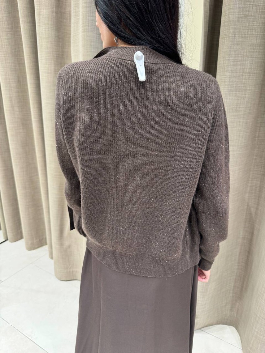 PESERICO Cardigans side view - Women's luxury Clothes