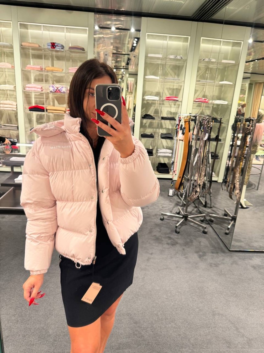 MIU MIU Down jacket front view - Women's luxury Clothes