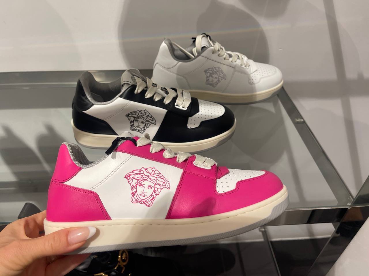 VERSACE Sneakers side view - Women's luxury Shoes