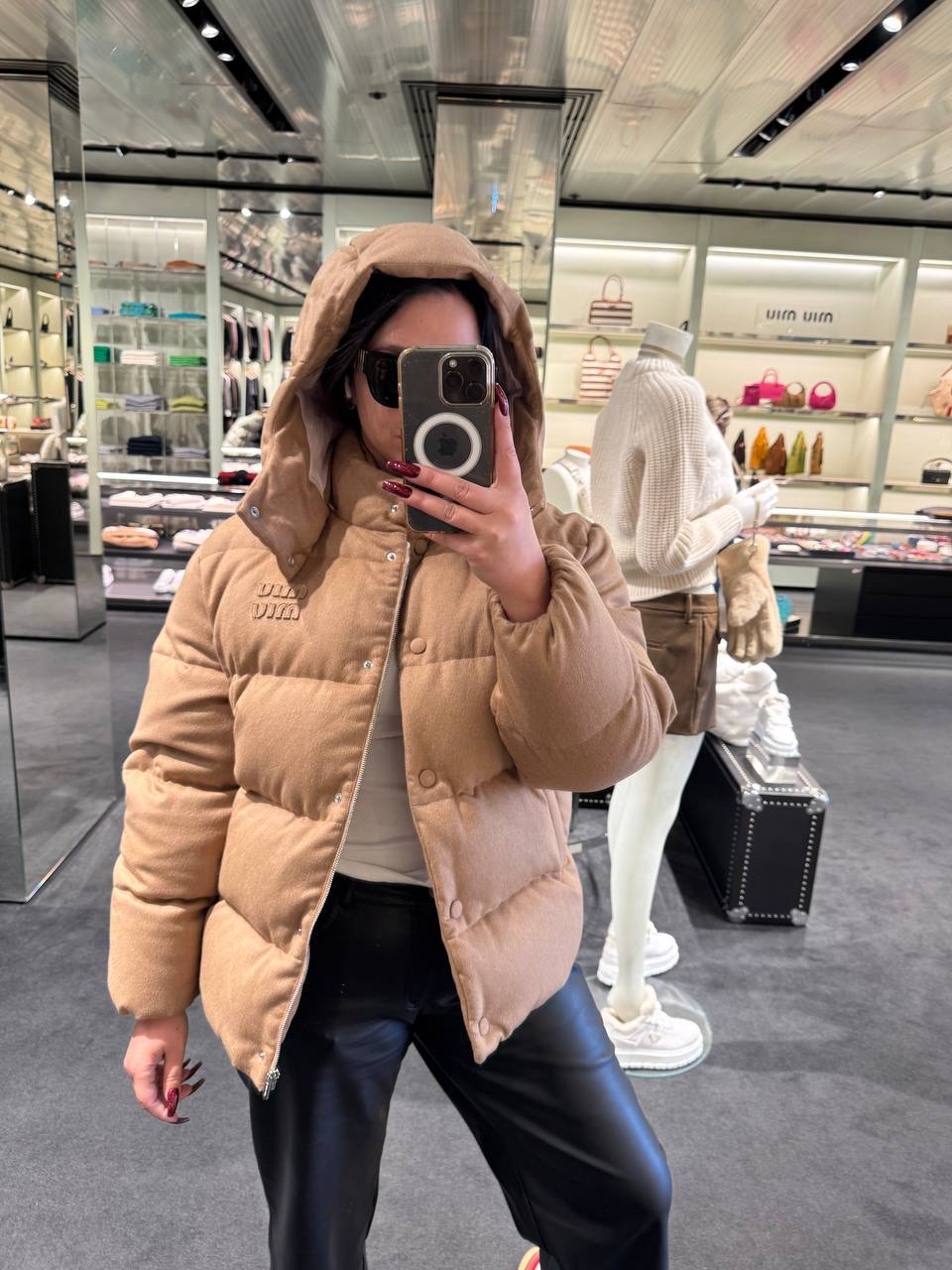 MIU MIU Down jacket side view - Women luxury Clothes