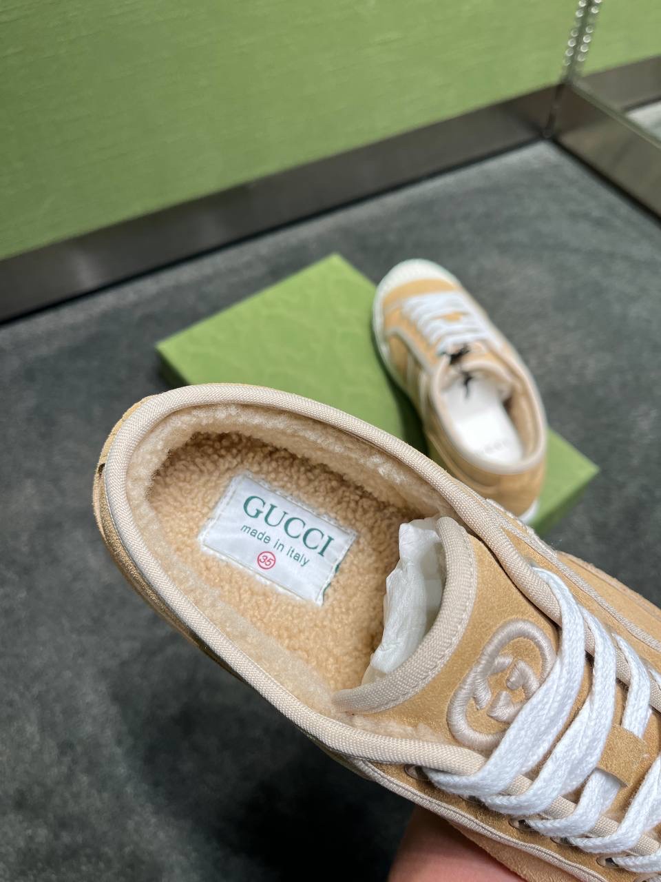 GUCCI Sneakers side view - Women luxury Shoes