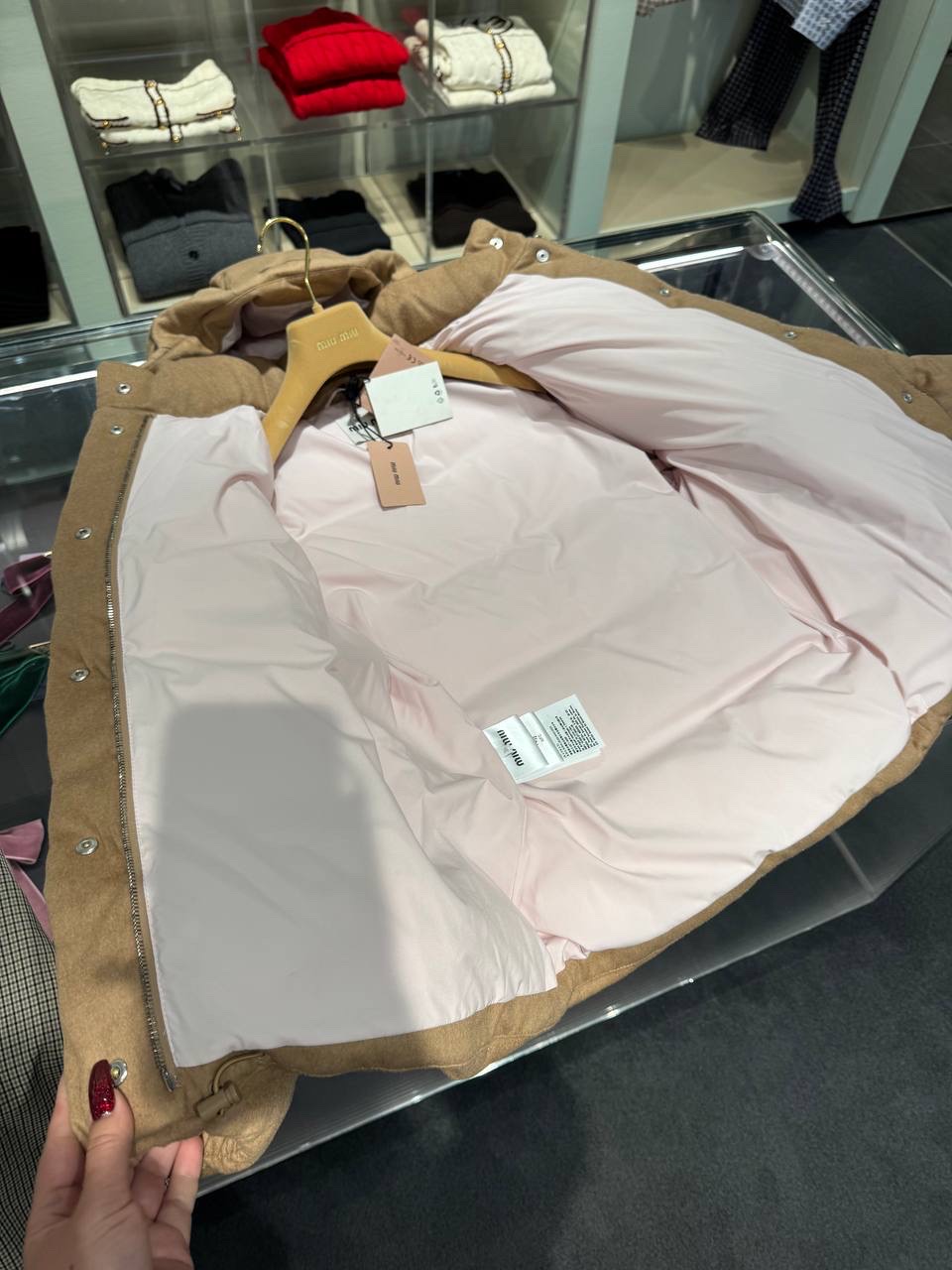 MIU MIU Down jacket side view - Women luxury Clothes