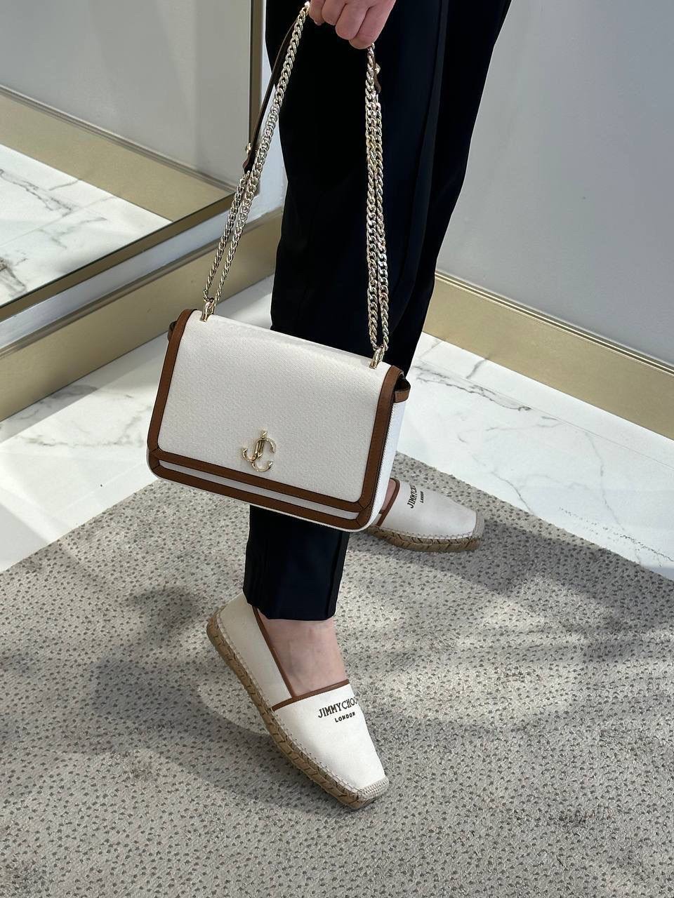JIMMY CHOO Espadrilles side view - Women's luxury Shoes