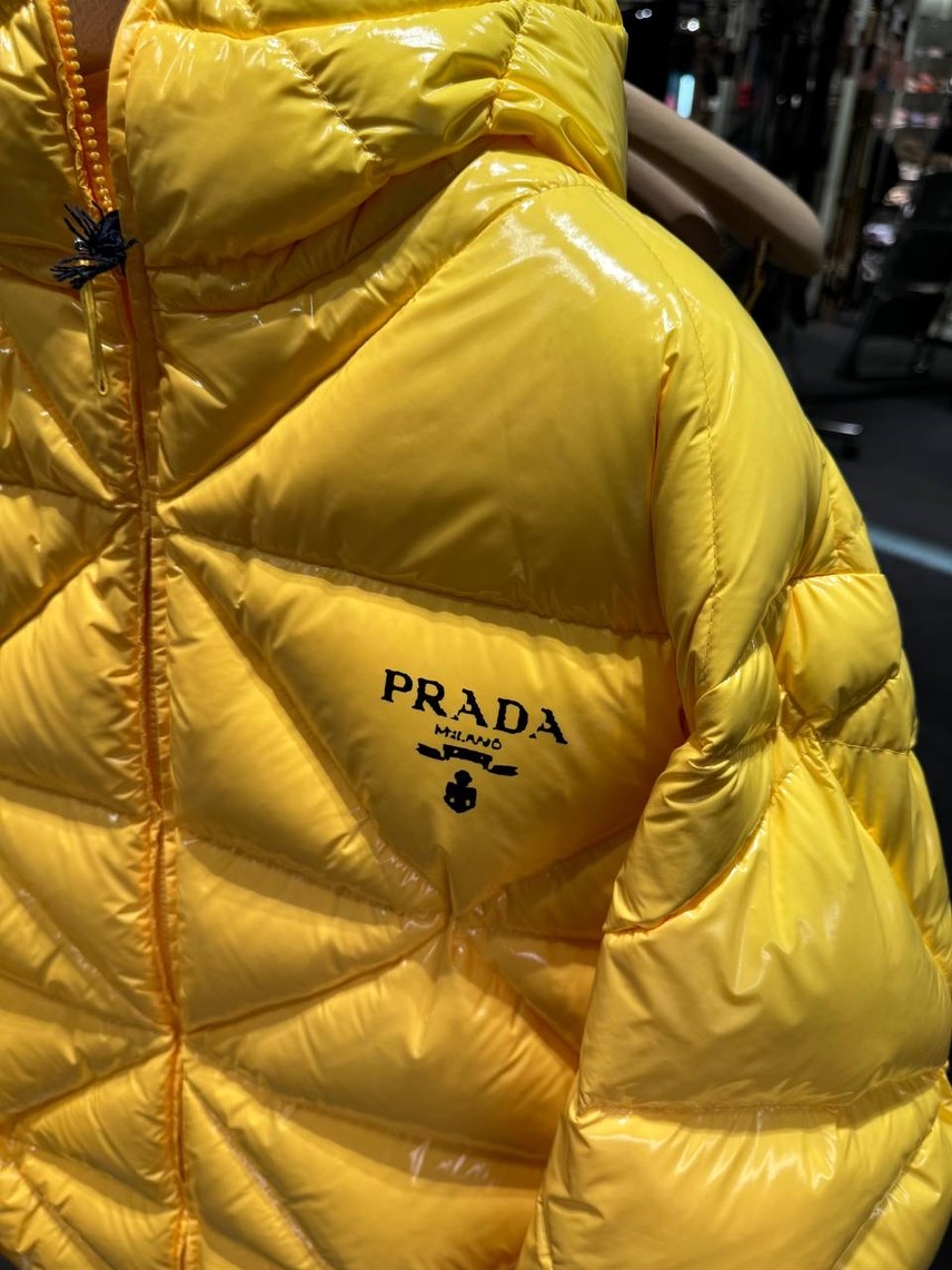 PRADA Down jacket side view - Women's luxury Clothes