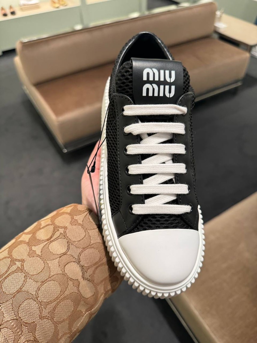MIU MIU Sneakers side view - Women's luxury Shoes