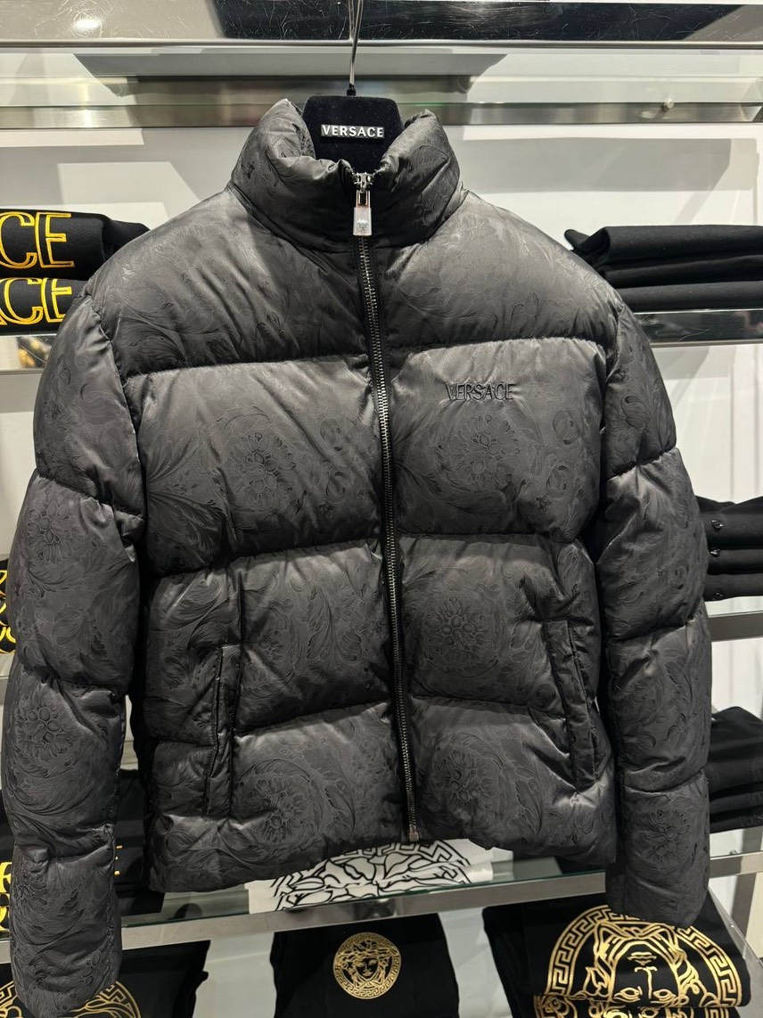 VERSACE Down jacket front view - Men's luxury Clothes